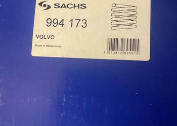 Komplet  nowych sprężyn Sachs tył Volvo s 80 98-06r para 2 szt