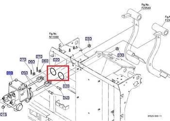 Oring 1626596670 do cylindra hamulcowego m100-135gx