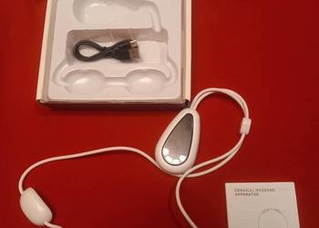 Masażer Karku Szyi Impulsowy EMS Naszyjnik Rozgrzewający USB Nowy