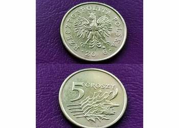Moneta 5 groszy 20*6 r. - Destrukt menniczy - Rzadkość !!!