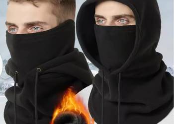 Czapka Kaptur Komin Kominiarka Polar Uniwersalna ! Termiczna ! Uniseks !