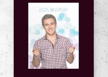 przystojniak plakat Violetta, A4 plakat z Leonem serial Violetta obrazek