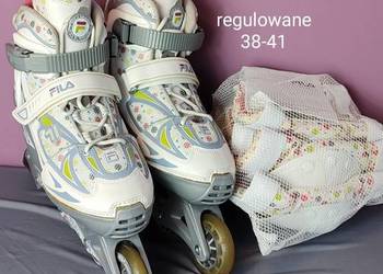 Komplet rolki + ochraniacze Fila X-One Girl - regulowane 38-41 dziecięce [R