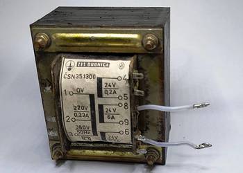Transformator 220, 380V/24V 6A,  2x0,2A