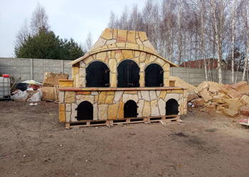 Wędzarnia z kamienia, grill, grillowędzarnia , piec