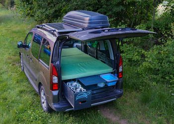 MiniKamper Citroen Barlingo Vacamod System solarny, woda, kuchnia