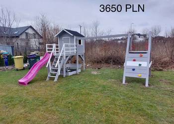 Nowy plac zabaw / domek dla dzieci / domek ogrodowy/ zjezdzalnia