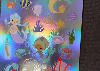 Odblaskowe naklejki syrenki