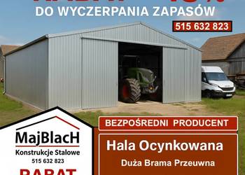Rabat -15% na Garaż Blaszany Ocynkowany | Wiata Magazynowa – Maj-Blach
