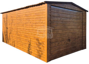Garaż blaszany 3,5x6m Brama uchylna  automat GP673
