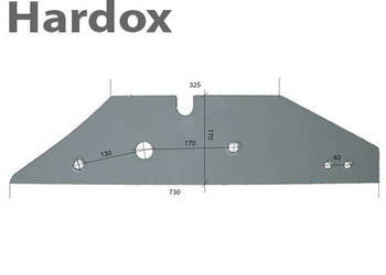 Płoza HARDOX 073612/P części do pługa KVERNELAND
