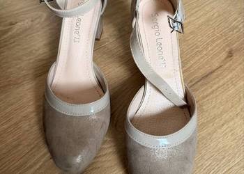 Buty półbuty ze skóry czółenka