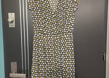 H&M sukienka modny wzór hit viscoza nowa roz.36/38