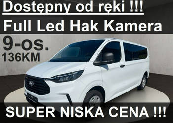 Ford Transit Custom Hak Full Led Ciemne Szyby L2 136KM Od ręki !! Kamera S…