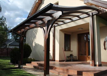Konstrukcja wiaty 410cm x 610cm poliwęglan taras pergola