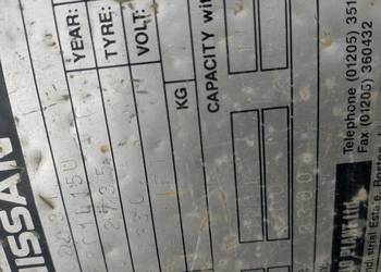 Wozek widlowy Nissan elektryk