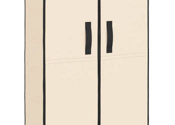 Szafka na buty kremowa 60x28x90 cm materiałowa WM-337263