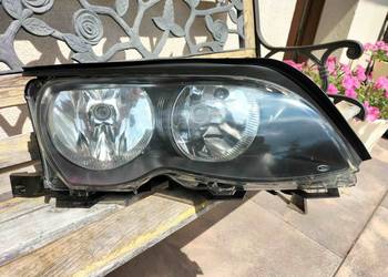 Reflektor prawy przedni kompletny oryginał ZKW BMW E46 w ideralnym stanie