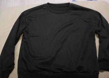 Czarna bluza BASIC M / L gładka bez kaptura 100% poliester - stan idealny