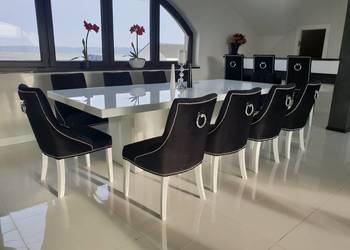 Pikowane nowoczesne eleganckie krzesło krzesła z kołatką