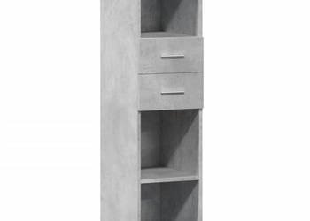 Wysoka szafka szarość betonu 30x425x124 cm WM-846155