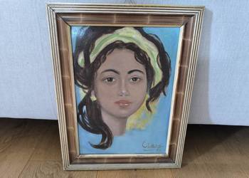Piękny obraz przedstawiający portret kobiety