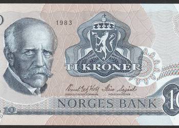 NORWEGIA 10 KORON 1983 - STAN BANKOWY UNC