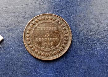 Stare monety 5 centymów 1917 Tunezja