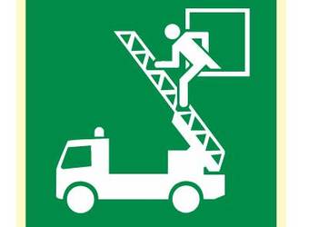 Naklejka BHP Okno ratunkowe AAE017