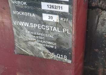 Sprzedam piec specstal  z blachy kotłowej 8mm  z podajnikiem