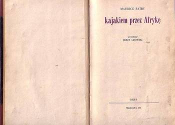 (0235) KAJAKIEM PRZEZ AFRYKĘ – MAURICE PATRY