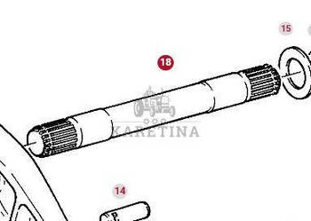 Fendt Favorit 514 Wał Podnośnika CZĘŚCI 404860030030