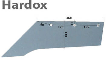 Lemiesz 300hektarów HARDOX 54565/L części do pługa EBERHARDT