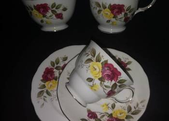 Filiżanka z talerzykiem, Richmond Rose. Staffordshire