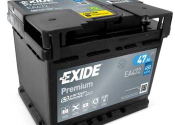 Akumulator 47Ah 450A Exide Premium EA472 Prawy plus