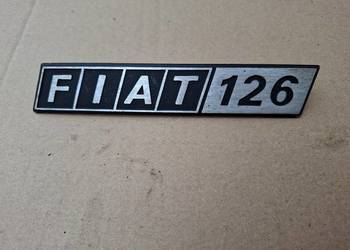Emblemat znaczek logo Fiat 126p Maluch Bambino aluminiowy