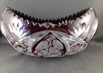 Kryształowa żardiniera ręczny szlif