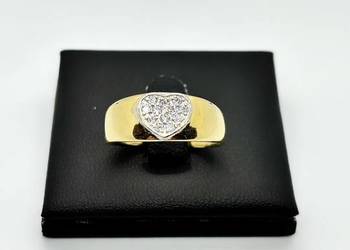 Nowy złoty, masywany pierścionek pr 585 3,96g (Rozmiar 18)