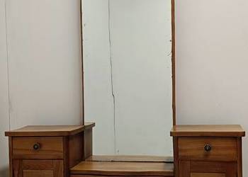 toaletka art deco z lustrem vintage design drewniana