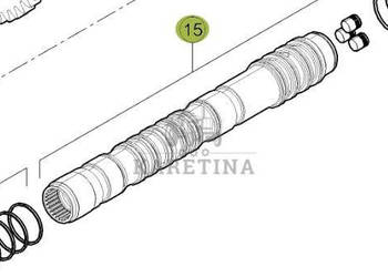 Claas Axion 870 Wałek Przekładni Skrzyni Biegów CZĘŚCI 0011708770 00 1170 …