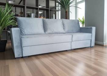 Sofa i Narożnik w jednym 2w1 pojemniki spanie sztruks NOWOŚĆ