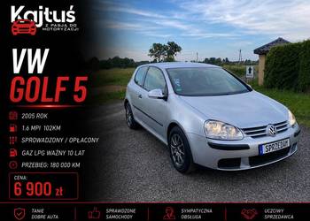 VW Golf 5 *2005R* 1.6MPI + GAZ #ŁADNY# DOBRY Stan # LPG 10Lat Niemcy