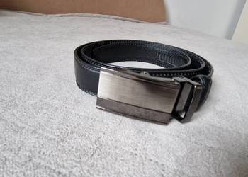 pasek męski czarny 115cm Konik