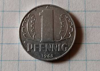 1 FENIG ( 1 PFENNIG ) 1968 ROK - NRD ( NIEMCY )