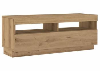 Szafka pod TV z oświetleniem LED dąb artisan 200x35x40 cm WM-3329166