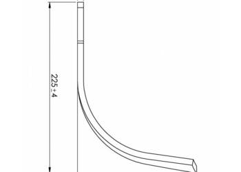 Nożyk Maschio 80x10 PRAWY, M74100435 wzmocniony zamiennik ZMAS23RIPDAFBC