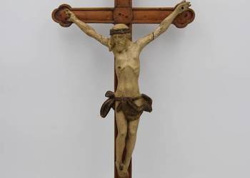 Krucyfiks - Jezus na krzyżu rzeźba XVIII/XIX wiek