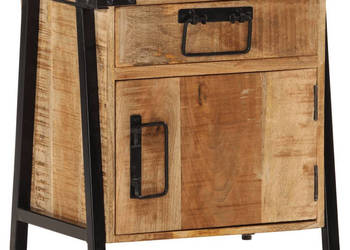Szafka nocna 40x30x42 cm lite drewno mango WM-358917