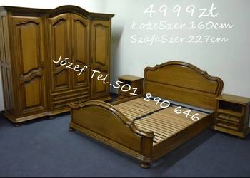 Piękna Sypialnia Dębowa - meble-do-sypialni