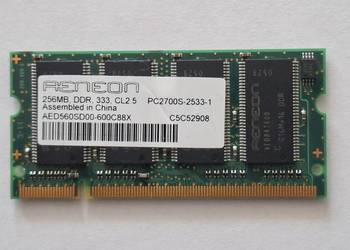 Pamięć do laptopa AENEON AED560SD00-600C88X 256MB DDR 333MHz